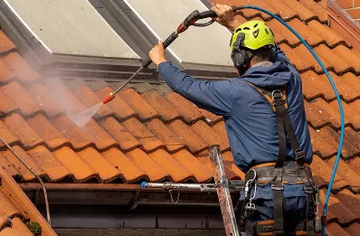Démoussage et hydrofuge de toiture à Rupt